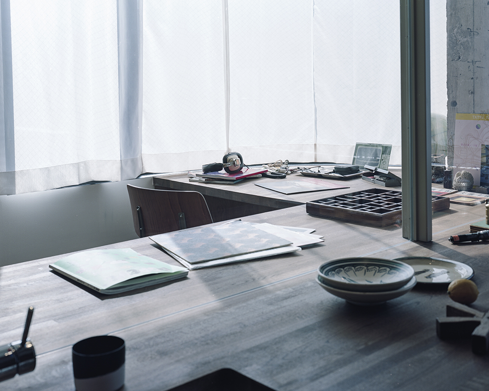 circleの窓際のデスク